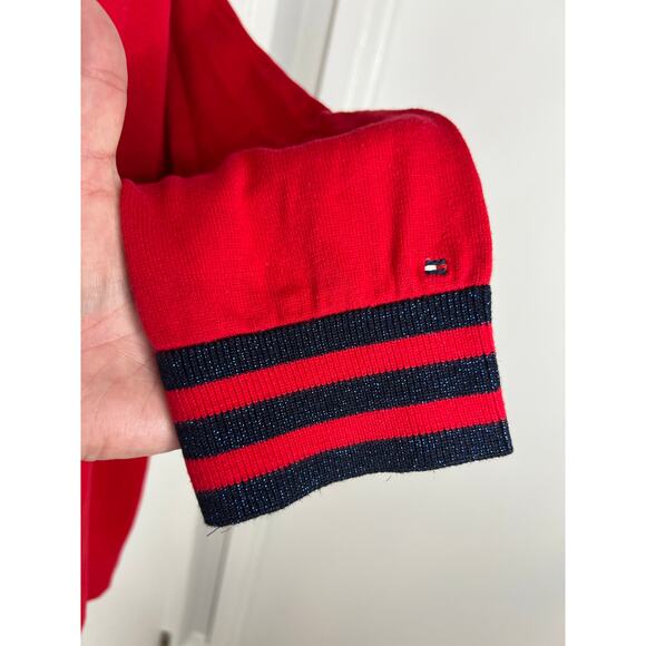 Tommy Hilfiger Women's Off Shoulder Thin Knit Sweater Red NEW ~ Size XL - Picture 3 of 5